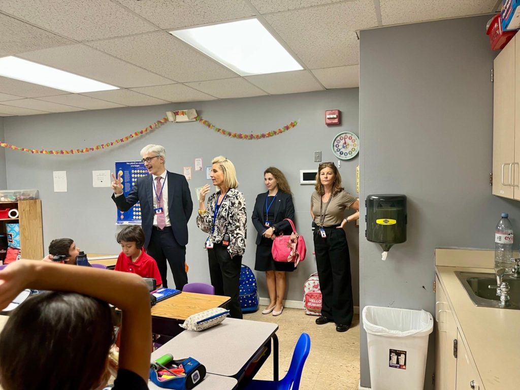 Visite de l'école French American International School of Boca Raton (FAIS)avec le Consul Général de France à Miami Dec 2023